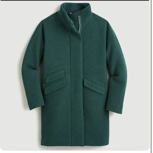 J. Crew Cocoon Coat in Italian Stadium Cloth Wool
